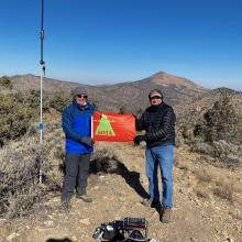 SOTA Success! Mark, K7MAS on the left and Ron, W6PZA on the right.