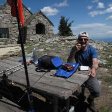 K7MAS operating position, summit of Mount Spokane