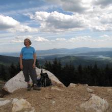 Patient XYL! -  On summit of Quartz Mountain, on 2 Activation day...