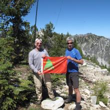 SOTA Success on Graham Mountain. K7MAS, left, KG7EJT, right