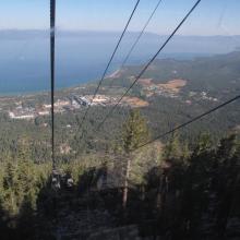 On Gondola en route to Heavenly Valley