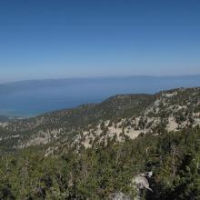 Lake tahoe from Monument Peak Summit