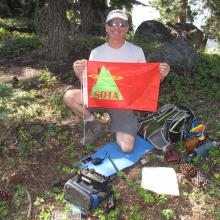 K7MAS at his operating position - Mount Watson