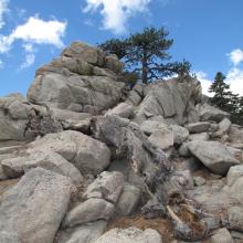 Summit rocks on Waterman Mountain