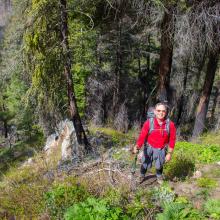 Typical upper West slope of Church Mountain - Photo KG7EJT