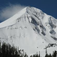 Close Shot of Lone Mountain Summit Formation - Photo from Internet