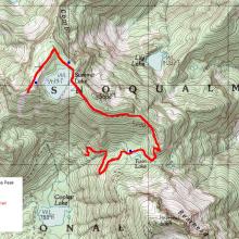 "Mount Attenuator" SOTA Map - Source: on line trip report