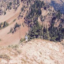 K7MAS, Operating Position, about 30 feet below summit