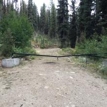 Gate at bottom near parking