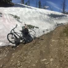 Typical Snow Drifts in early July