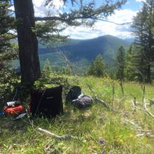 Elk Mountain in shady operating position