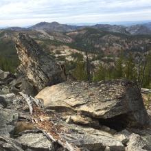 Granite Peak summit view to south