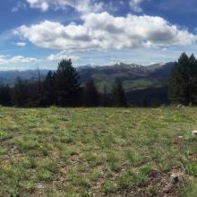 Haystack summit view to southwest