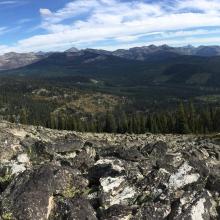 Summit view to east and south.  Skookum Butte LO is summit at left.  