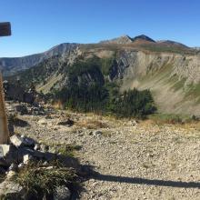 Storm Lake Pass, begin off trail