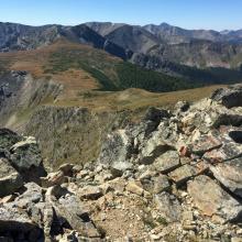 Goat Flat, South and West ridge access to summit