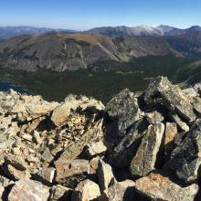 Summit view, Storm Lake, BR-090, & Little Rainbow Mtn BR-071