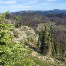 Vermilion summit view to north