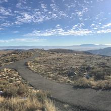 Panorama with east in the center.