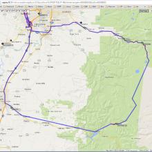 APRS track of the Driving Circuit