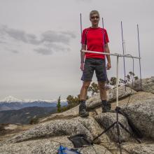 On the summit of Beckler Peak with the Arrow Antenna 4-Element Yagi