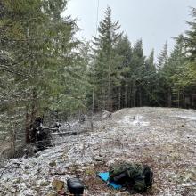 Activation area at summit