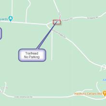 Trail head and parking option