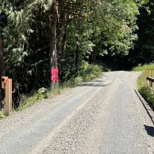 no access signs Wickiup Mtn