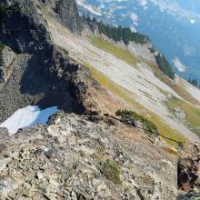 KR7W nearly at Op Position looking down at saddle