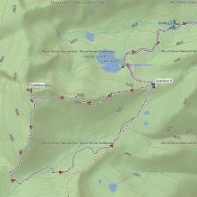 Scarface in Mt Rainier National Park, Garmin Trail Map