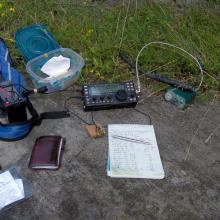 The operating position.  Note the new Bulldog paddles - big improvement!