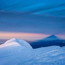 Shadow of Mt Hood