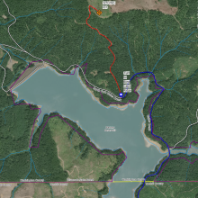 Map to Blind Cabin Ridge