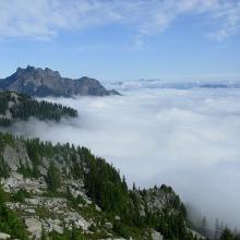 Looking north - Glacier Peak in the distance