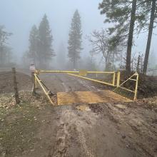 Locked Grayback Mountain Main Gate