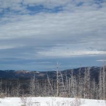 Looking north from summit