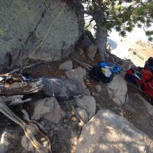 Cushy operating position just north of the fire lookout
