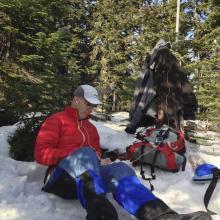 Working the chasers on top of Hayrick