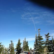 Summit ham shack - stinking gloves got in the picture again