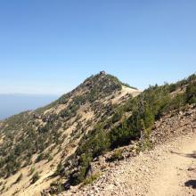 Fire tower from summit ridge