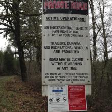 Scary sign at first gate