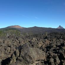 From left; Belknap crater, Little Balknap, Mount Washington