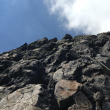 view up pinnacle from chicken ledge
