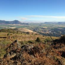View looking back down from Hogsback Mt.