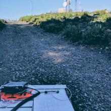 Setup at Palmer Butte, W7O/SC-185