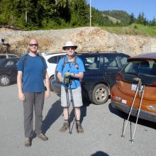 John and Ralph ready to start the hike