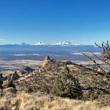 View looking west from summit