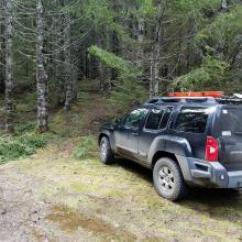 The trail to access Dovre Peak