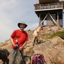 Baker, Boyd and I deploying the antenna