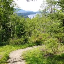 trail with small view looking North